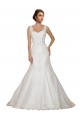 Lace V-Neck Chapel Train Cap Sleeves Wedding Dress Norwich