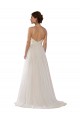 Tulle Illusion Neck Sweep Train Sleeveless Wedding Dress Norwich