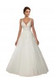 Tulle & Lace Spaghetti Straps Chapel Train Sleeveless Boho Wedding Dress Norwich