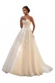 Ball Gown Tulle & Lace Sweetheart Chapel Train Sleeveless Wedding Dress Norwich
