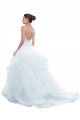 Tulle Spaghetti Straps Chapel Train Sleeveless Beach Wedding Dress Norwich
