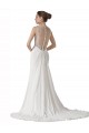 Soft Chiffon Sweetheart Chapel Train Sleeveless Beach Wedding Dress Norwich
