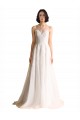 Tulle Illusion Neck Chapel Train Sleeveless Wedding Dress Norwich