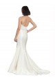 Satin & Lace Sweetheart Chapel Train Sleeveless Bridal Dress Norwich