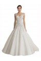 Tulle & Lace Off the Shoulder Sweep Train Sleeveless Wedding Dress Norwich