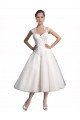 Tulle & Lace Sweetheart Tea Length Sleeveless Beach Wedding Dress Norwich