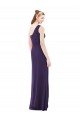 Grape Soft Chiffon One Shoulder Long Sleeveless Evening Dress / Bridesmaid Dress Norwich