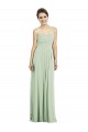 Sage Soft Chiffon Sweetheart Long Sleeveless Bridesmaid Dress Norwich