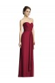 Burgundy Soft Chiffon Sweetheart Long Sleeveless Formal Dress / Bridesmaid Dress Norwich