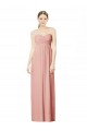 Bliss Pink Soft Chiffon Sweetheart Long Sleeveless Bridesmaid Dress Norwich