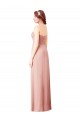 Bliss Pink Soft Chiffon Sweetheart Long Sleeveless Bridesmaid Dress Norwich