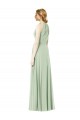 Emerald Green Soft Chiffon Halter Neck Long Sleeveless Bridesmaid Dress Norwich