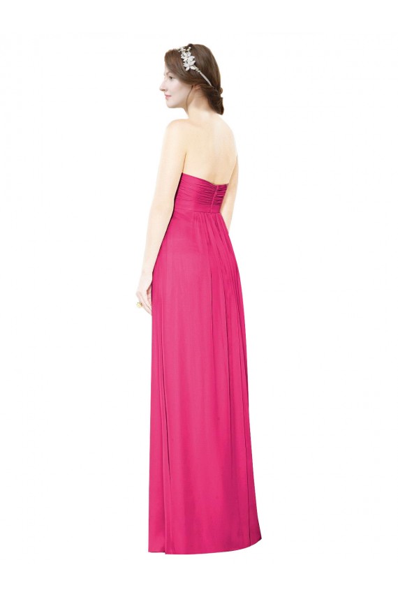 Azalea Soft Chiffon Strapless Long Sleeveless Bridesmaid Dress Norwich