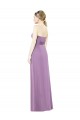 Dark Lavender Soft Chiffon Sweetheart Long Sleeveless Bridesmaid Dress Norwich