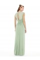 Sage Soft Chiffon Sweetheart Long Cap Sleeves Formal Dress / Bridesmaid Dress Norwich