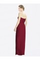 Sheath Soft Chiffon Sweetheart Long Sleeveless Bridesmaid Dress Norwich