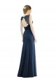 Soft Chiffon & Lace Illusion Neck Long Sleeveless Bridesmaid Dress Norwich