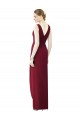 V-Back Frost Chiffon V-Neck Long Sleeveless Bridesmaid Dress / Evening Dress Norwich