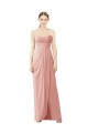 Bliss Pink Soft Chiffon Sweetheart Long Sleeveless High Low Bridesmaid Dress Norwich
