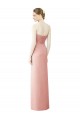 Bliss Pink Soft Chiffon Sweetheart Long Sleeveless High Low Bridesmaid Dress Norwich