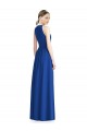 Silver Chiffon Halter Neck Long Sleeveless Bridesmaid Dress / Evening Dress Norwich