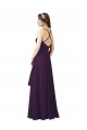 Sheath Chiffon Sweetheart Long Sleeveless Bridesmaid Dress Norwich