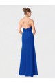 Burgundy Soft Chiffon Sweetheart Long Sleeveless Bridesmaid Dress Norwich