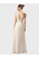 A-Line Soft Chiffon One Shoulder Long Sleeveless Bridesmaid Dress Norwich