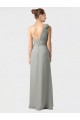 Soft Chiffon One Shoulder Long Sleeveless Bridesmaid Dress / Formal Dress Norwich