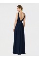 Chiffon V-Neck Long Sleeveless Bridesmaid Dresses / Formal Dresses Norwich