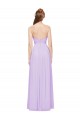 Lilac Soft Chiffon Sweetheart Long Sleeveless Evening Dress / Bridesmaid Dress Norwich