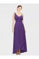 Soft Chiffon One Shoulder Long Sleeveless High Low Bridesmaid Dress Norwich