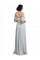 Frost Soft Chiffon Off the Shoulder Long Sleeveless Formal Dress / Bridesmaid Dress Norwich