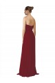 Burgundy Soft Chiffon Sweetheart Long Sleeveless Bridesmaid Dresses Norwich