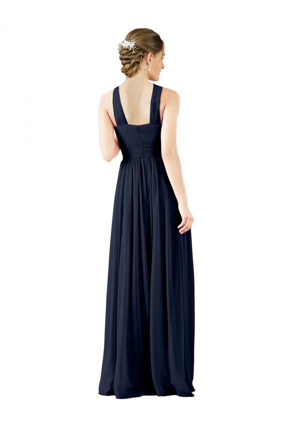 Princess Chiffon V-Neck Long Sleeveless Bridesmaid Gowns Norwich