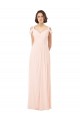 Keyhole Back Chiffon Off the Shoulder Long Sleeveless Bridesmaid Dress / Evening Dress Norwich