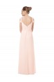 Keyhole Back Chiffon Off the Shoulder Long Sleeveless Bridesmaid Dress / Evening Dress Norwich