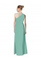 Jade Soft Chiffon One Shoulder Long Sleeveless Bridesmaid Dress Norwich