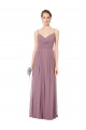 Open Back Soft Chiffon Spaghetti Straps Long Sleeveless Bridesmaid Gowns Norwich