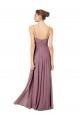 Open Back Soft Chiffon Spaghetti Straps Long Sleeveless Bridesmaid Gowns Norwich