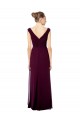 V-Back Soft Chiffon Off the Shoulder Long Sleeveless Bridesmaid Dresses Norwich