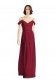 Soft Chiffon Off the Shoulder Long Sleeveless Bridesmaid Dresses Norwich