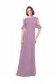 Open Back Soft Chiffon High Neck Long Cold Shoulder Bridesmaid Dresses Norwich