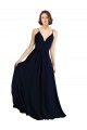 Chiffon V-Neck Long Sleeveless Bridesmaid Dress & Gowns Norwich