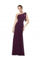 Soft Chiffon One Shoulder Long Sleeveless Bridesmaid Dresses Norwich