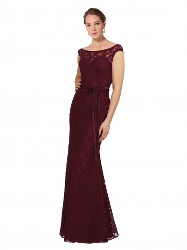 Soft Chiffon Bateau Neck Long Cap Sleeves Bridesmaid Dress Norwich