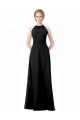 Black Chiffon Halter Neck Long Sleeveless Formal Dress / Bridesmaid Dress Norwich