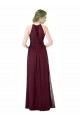 Black Chiffon Halter Neck Long Sleeveless Formal Dress / Bridesmaid Dress Norwich