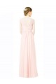 V-Back Soft Chiffon Sweetheart Long Sleeveless Bridesmaid Dress Norwich