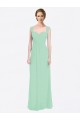 V-Back Soft Chiffon Sweetheart Long Cap Sleeves Bridesmaid Dress Norwich